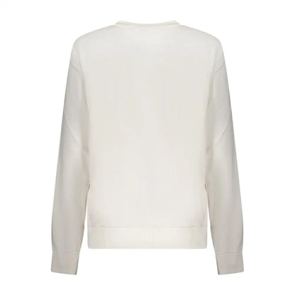 Filas hvide sweatshirt i cremfarvet bomuld til kvinder med lange ærmer