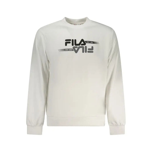 Fila White Polyester Men Sweatshirt - Sweatshirts