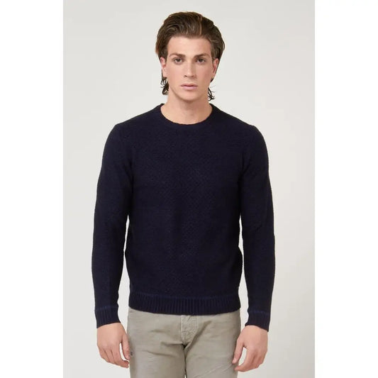 Gas navy blue marabou sweatshirt, 100% originale brands fra outlet mærkevarer