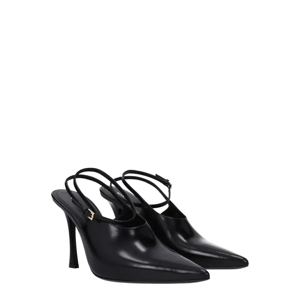 Givenchy Black Leather High Heel Pumps