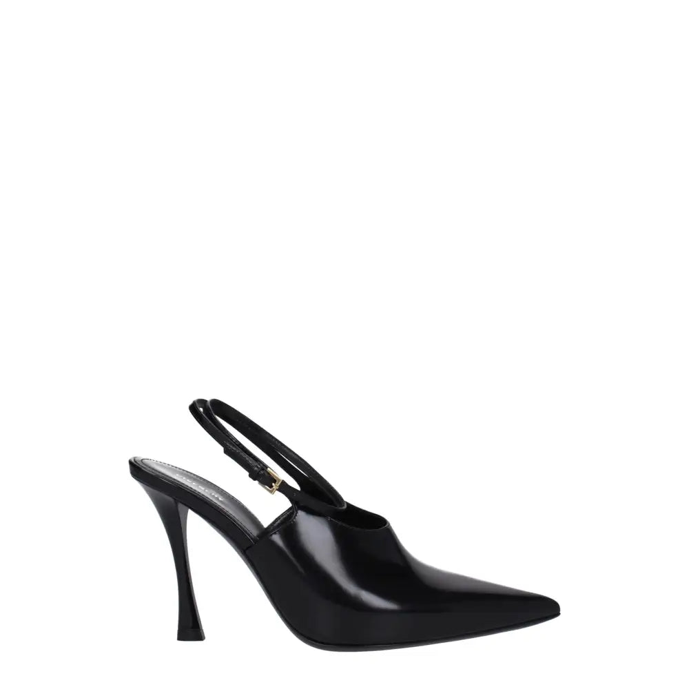Givenchy Black Leather High Heel Pumps