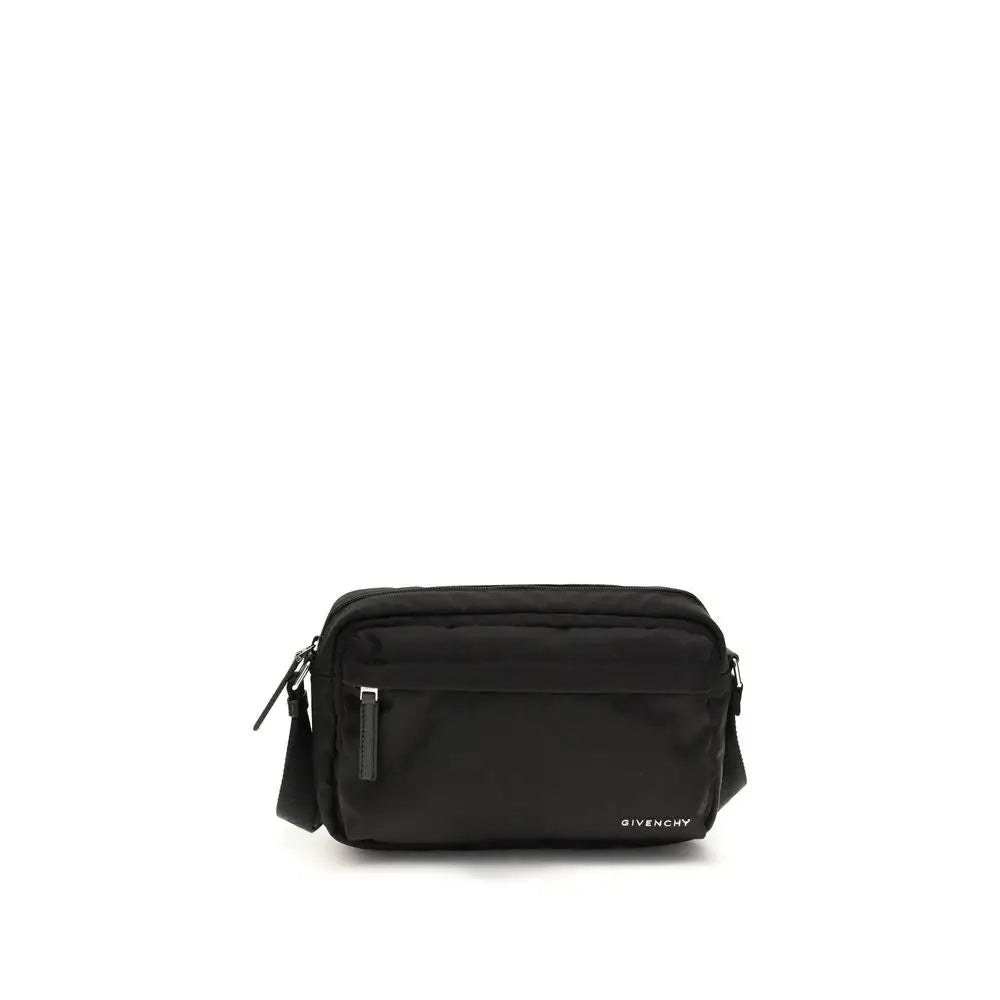 Givenchy black polyamide shoulder bag with sleek nylon design