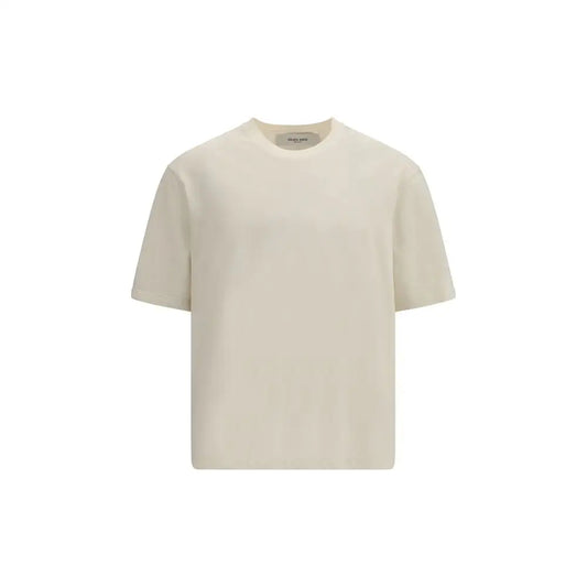 Golden Goose beige cotton minimalist crew-neck t-shirt