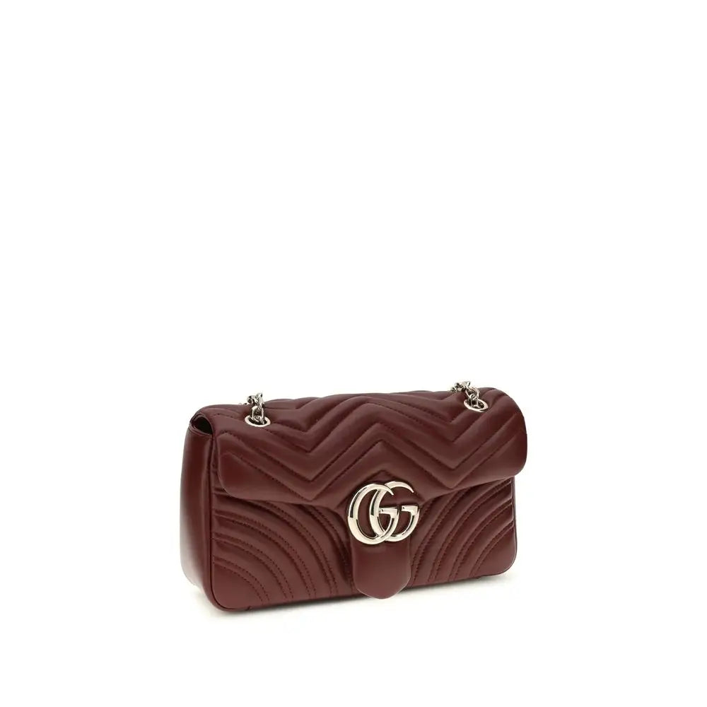 Gucci Bordeaux calf leather Bos Taurus skuldertaske i burgundisk læder