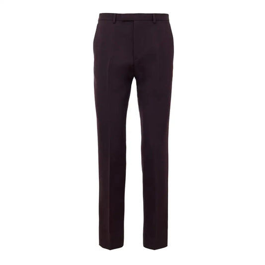 Gucci Bordeaux Wool Dress Pants