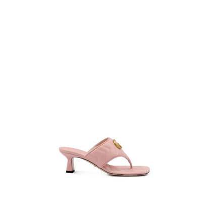 Gucci Mystic Pink Nappa Charlotte Leather Sandals