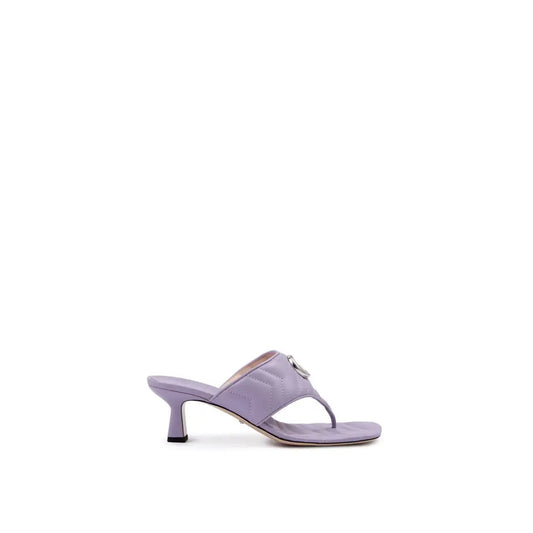 Gucci Mystic Purple Nappa Charlotte Leather Sandals