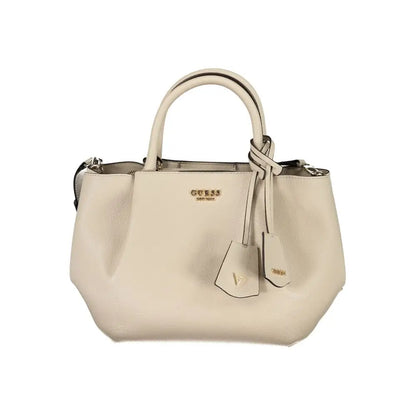 Guess Jeans Beige Polyethylene Handbag - Håndtasker