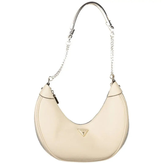 Guess Jeans Beige Polyethylene Women Handbag - Håndtasker