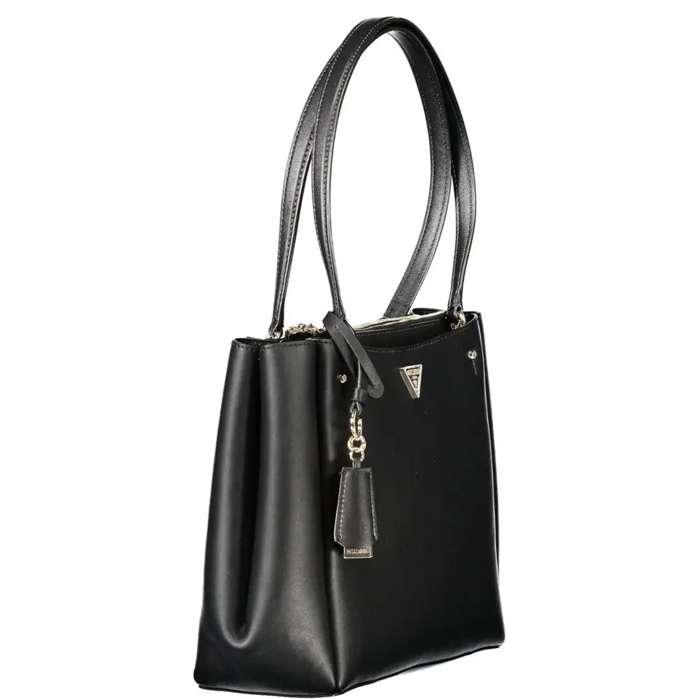 Guess Jeans Black Polyethylene Women Handbag - Håndtasker
