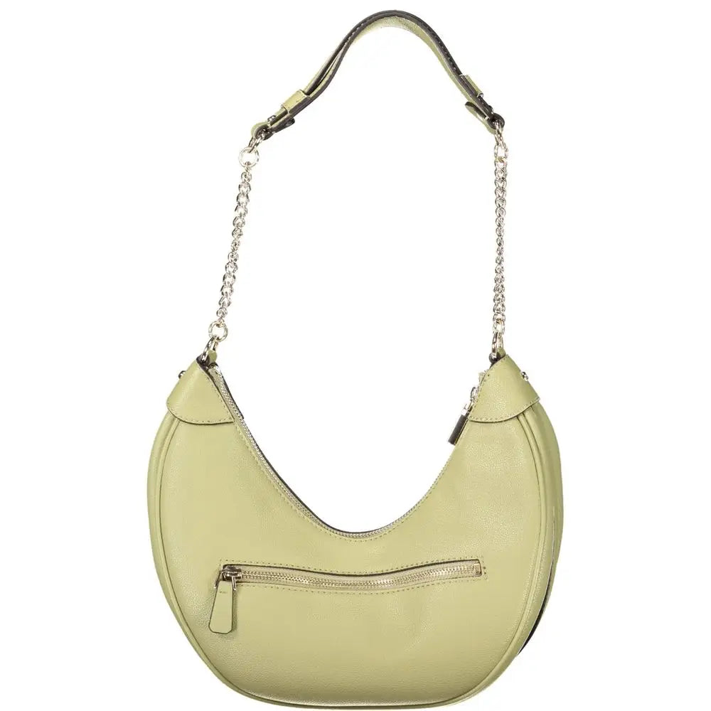 Guess Jeans Green Polyethylene Handbag - Håndtasker