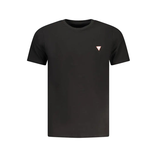 Sort sort-hættet Guess Jeans Nero bomuld herret-shirt med pink trekant-logo