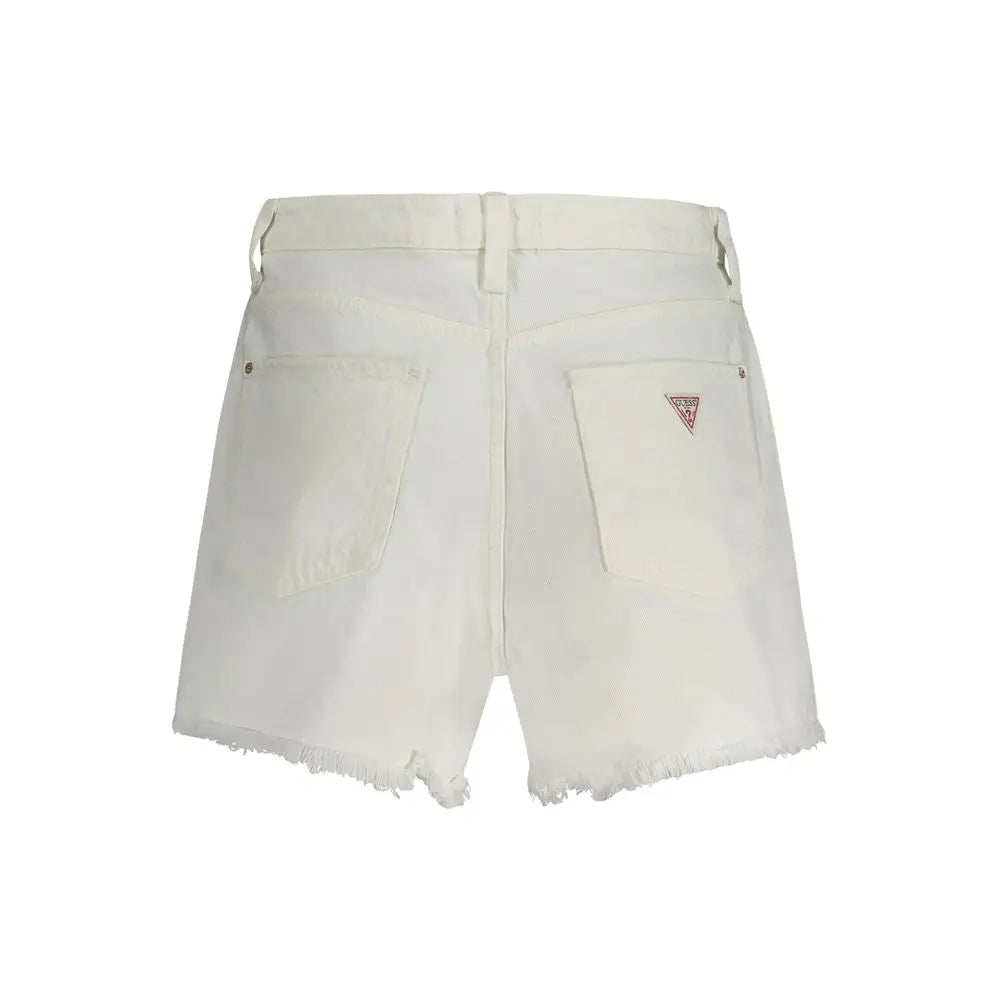 Guess Jeans White Cotton Short
