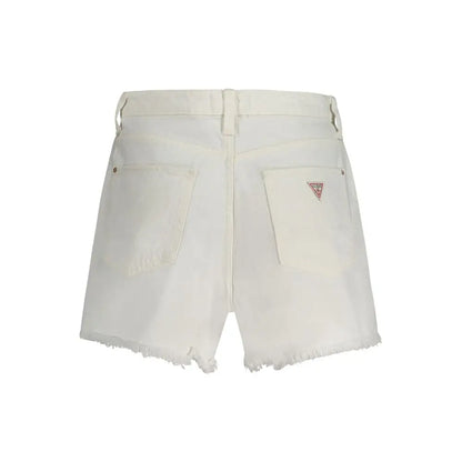 Guess Jeans White Cotton Short
