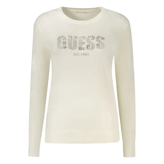 Guess Jeans White Viscose Sweater