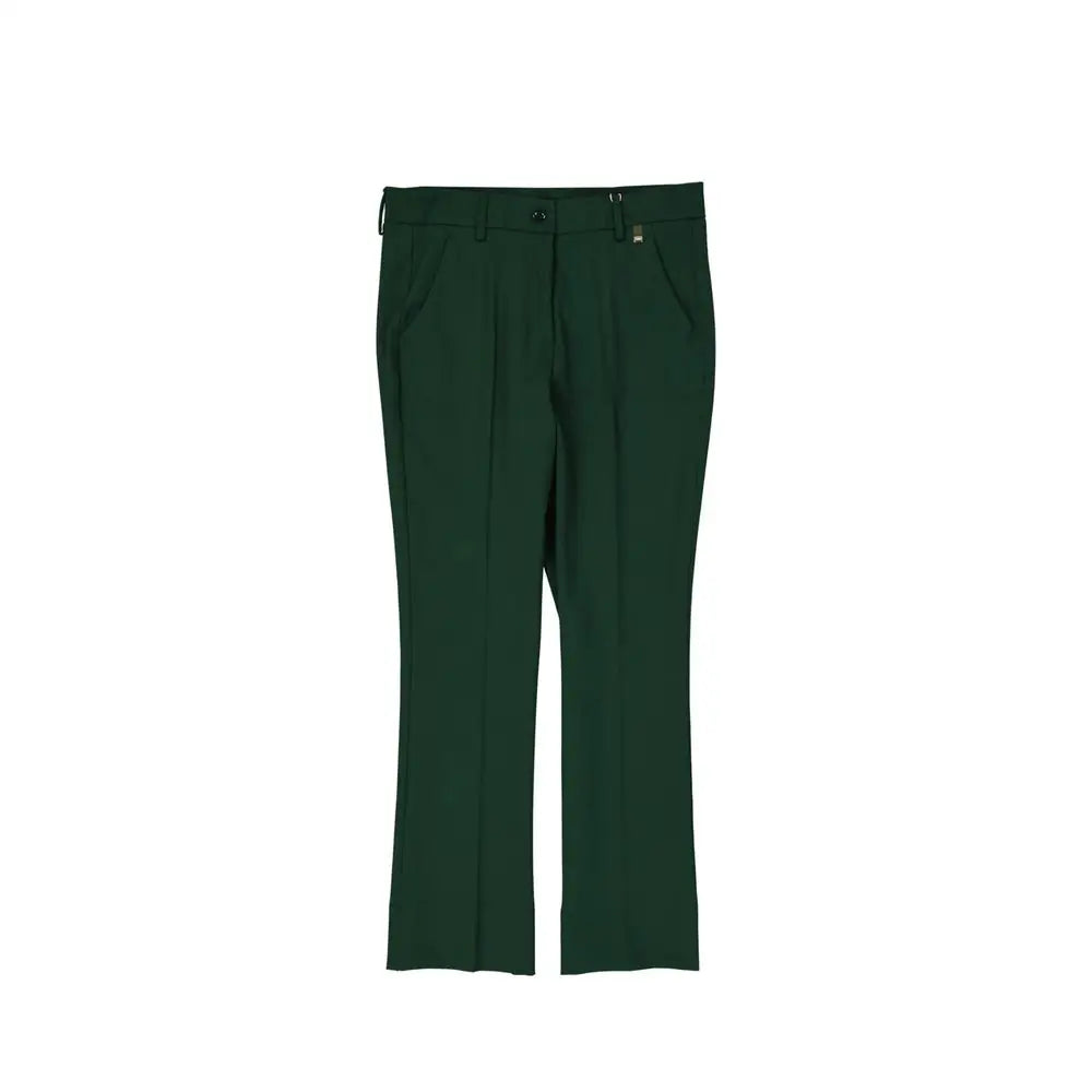 Herno Bicolor Elastane Cropped Pants - 42 - Bukser