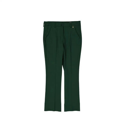 Herno Bicolor Elastane Cropped Pants - 42 - Bukser