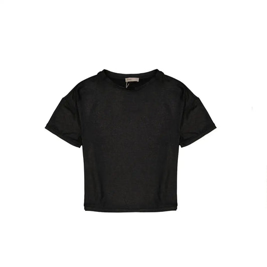 Herno sort elastan t-shirt, outlet mærkevarer, spar 30-70%