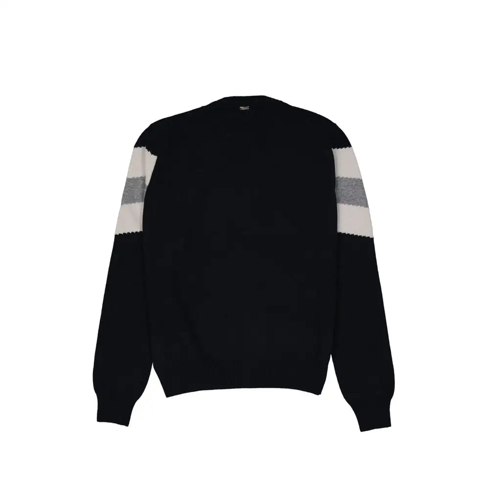 Herno Blue Wool Sweatshirt