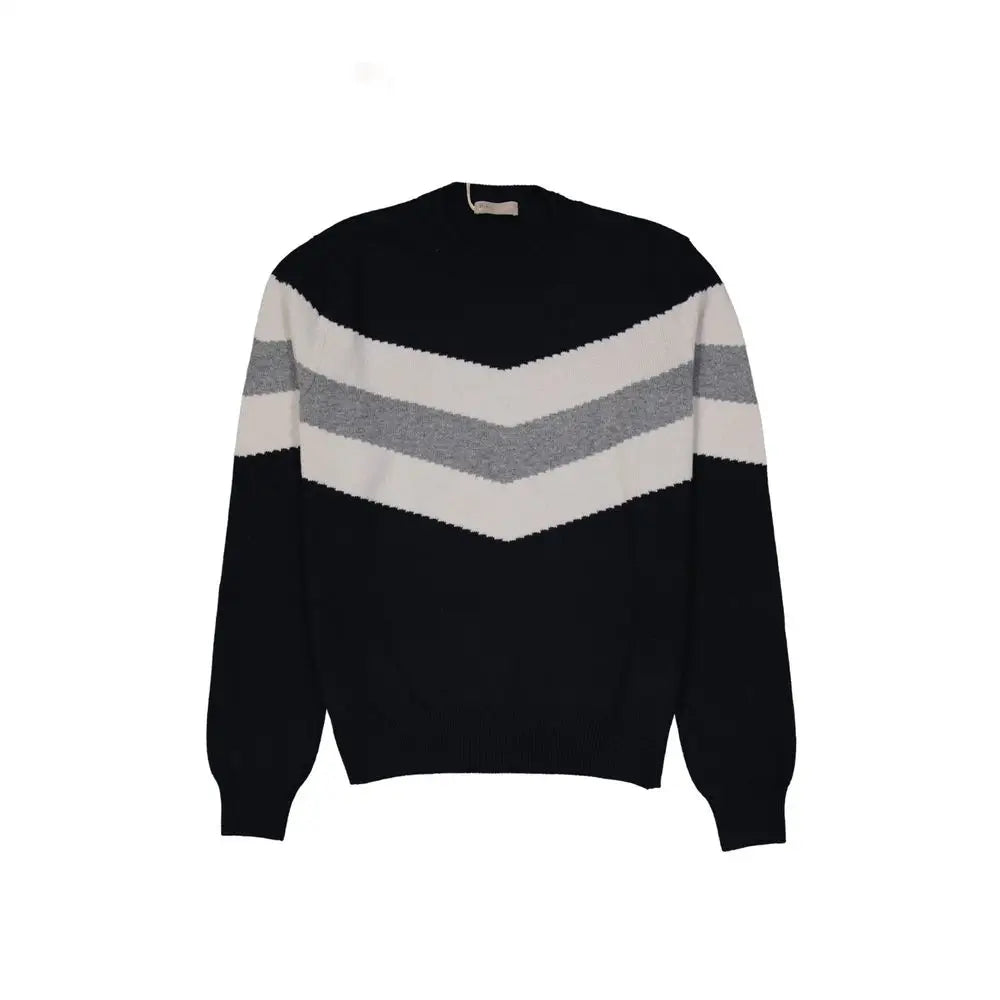 Herno Blue Wool Sweatshirt