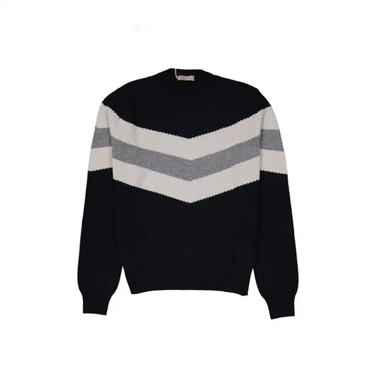 Herno Blue Wool Sweatshirt