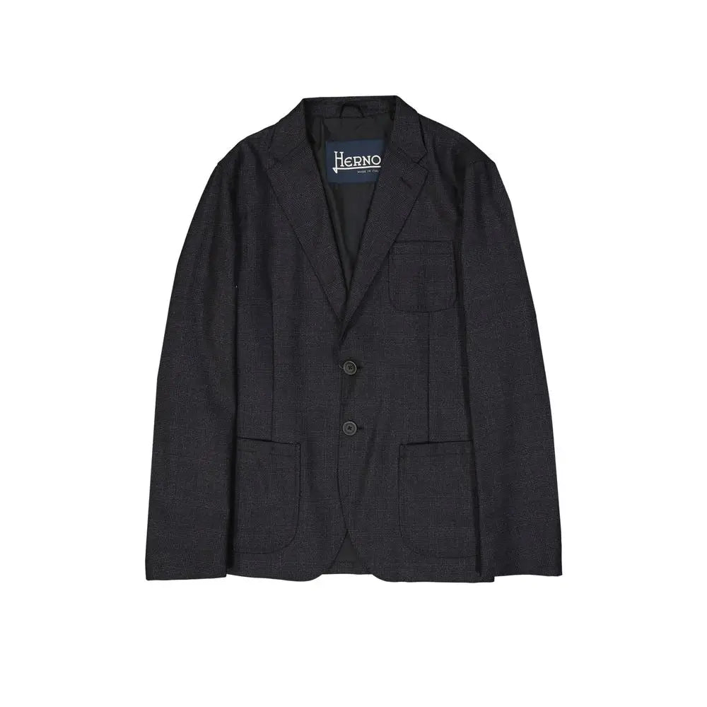 Herno Gray Wool Blazer