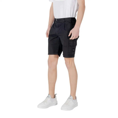 Hugo Boss Black Cotton Bermuda