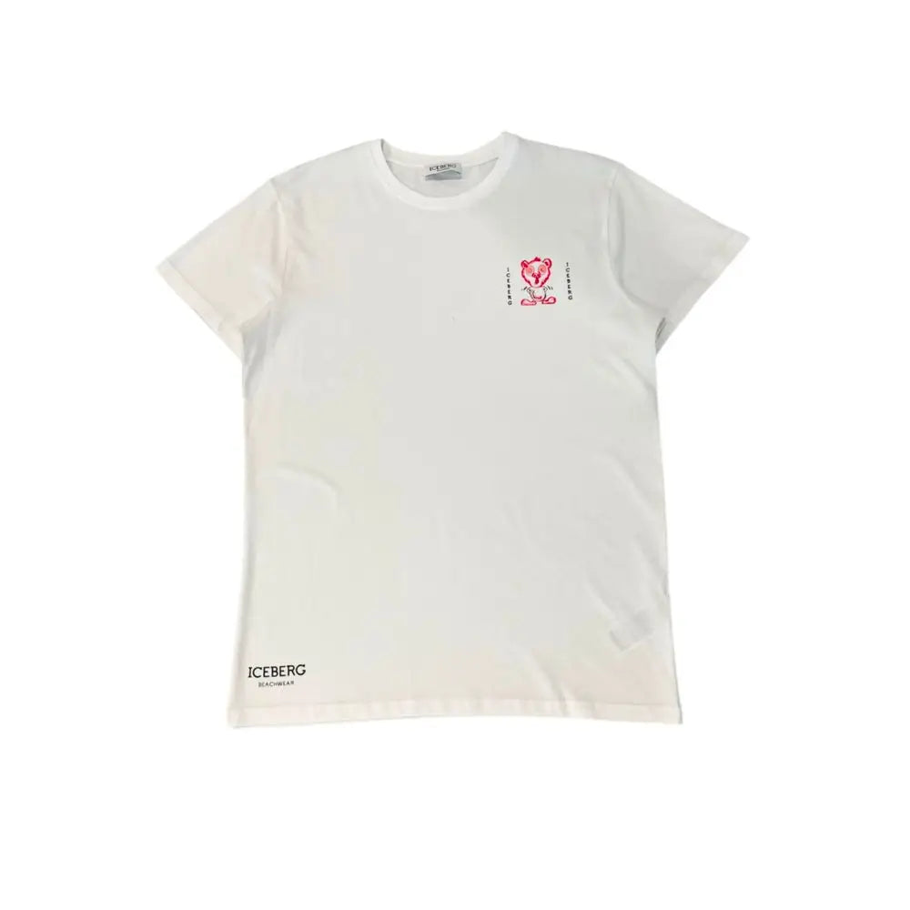 Iceberg White Cotton Men T-Shirt