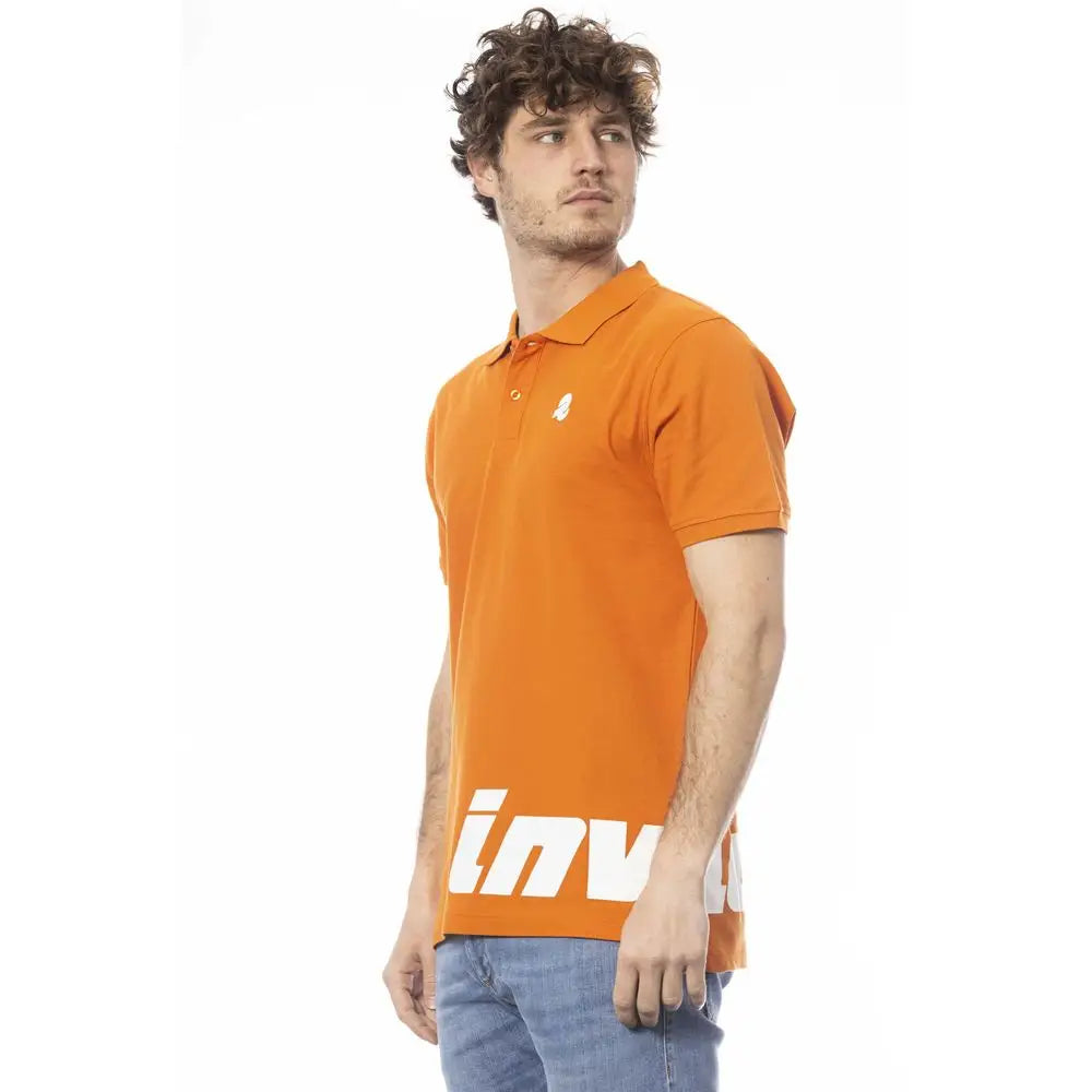 Invicta Orange Cotton Men Polo Shirt