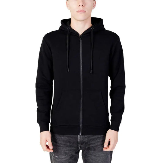 Jack Jones Black Polyester Hoody