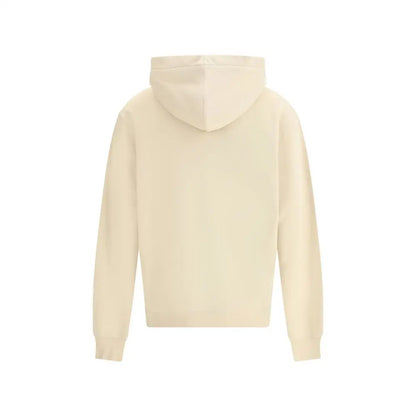 Jacquemus beige cotton sweatshirt i cremfarvet bomuld med lange ærmer
