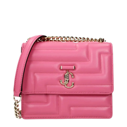 Jimmy Choo Pink Leather Shoulder Bag - Skuldertasker