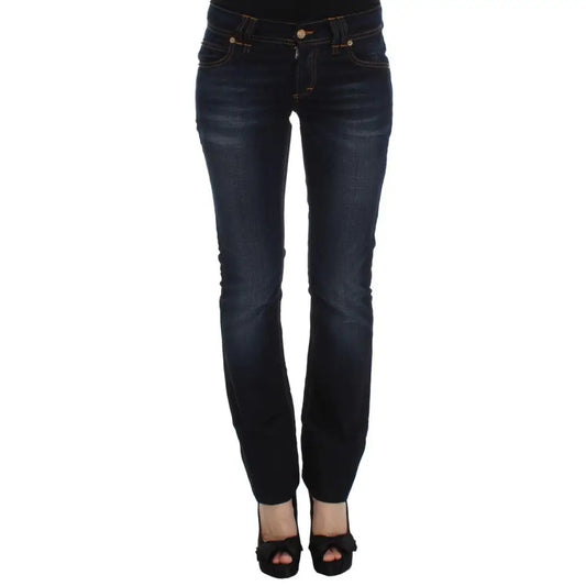 John Galliano Blue Wash Cotton Slim Fit Jeans