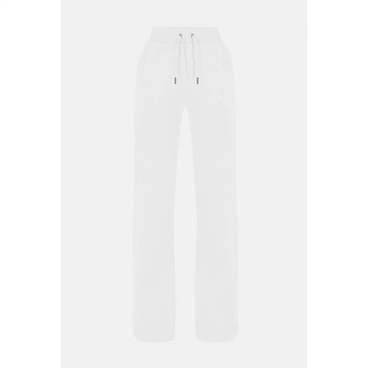 Juicy Couture hvide casual bukser med elastik og grå aglets