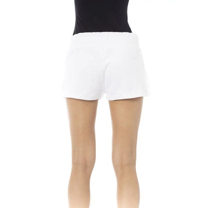 Just Cavalli White Cotton Women's Sweat Shorts