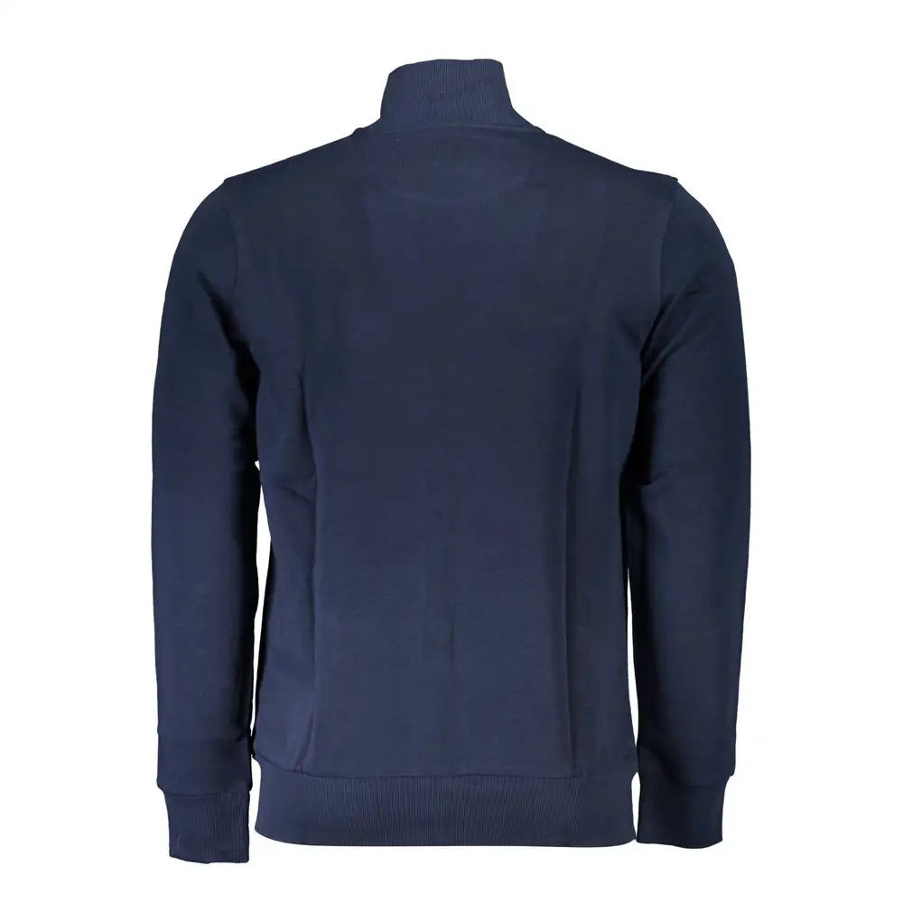 La Martina navy blue turtleneck sweater i bomuld, outlet mærkevarer med 30-70% rabat