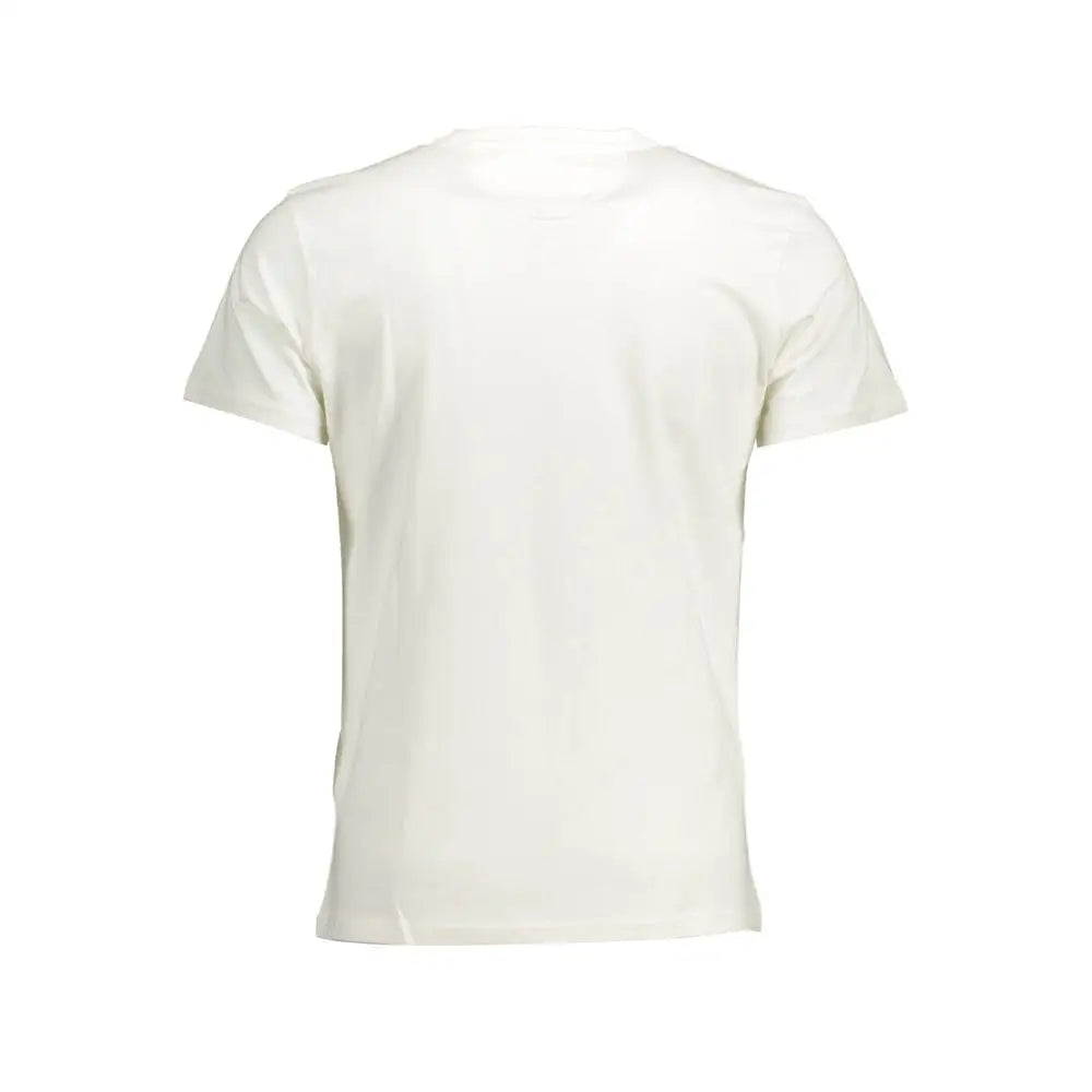 Elegant hvid t-shirt fra La Martina, 100% originale brands i outlet mærkevarer