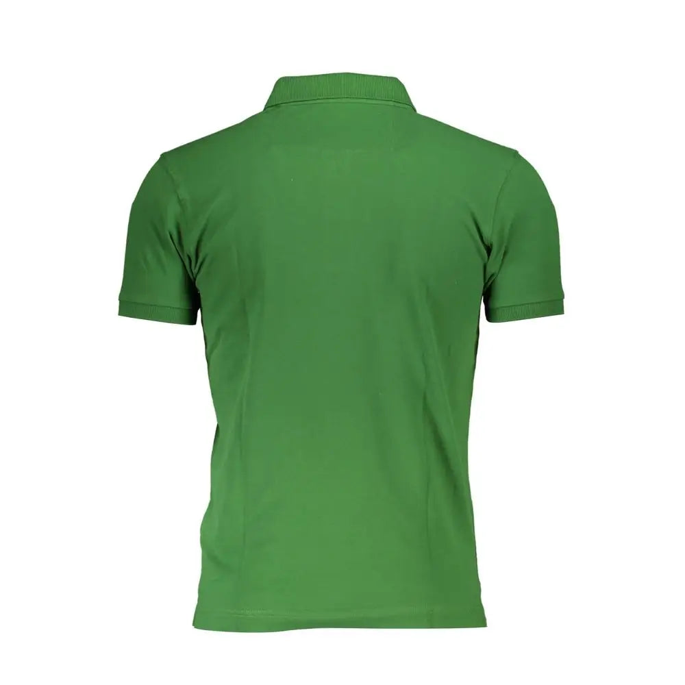 La Martina sleek green slim fit polo skjorte med kontrastdetaljer