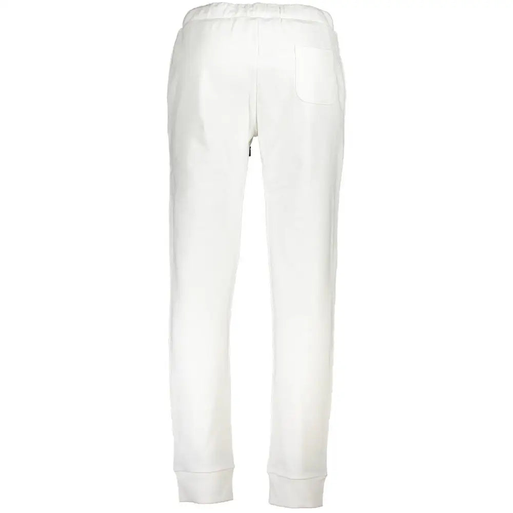 La Martina hvide bomuldsshorts med elastik og lommer, 100% originale