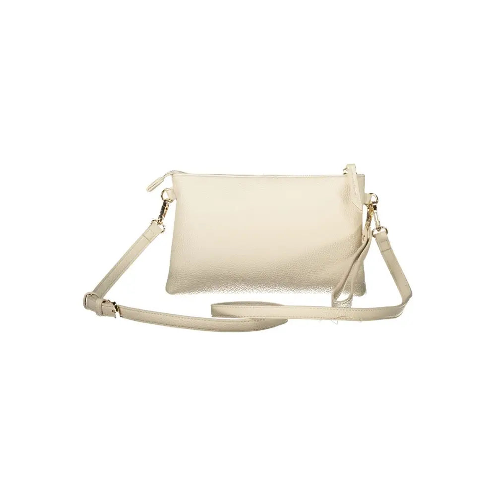 Mario Valentino Beige Polyurethane Women Handbag - Håndtasker