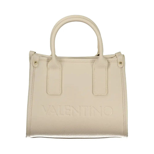 Mario Valentino Beige Polyurethane Women Handbag - Håndtasker