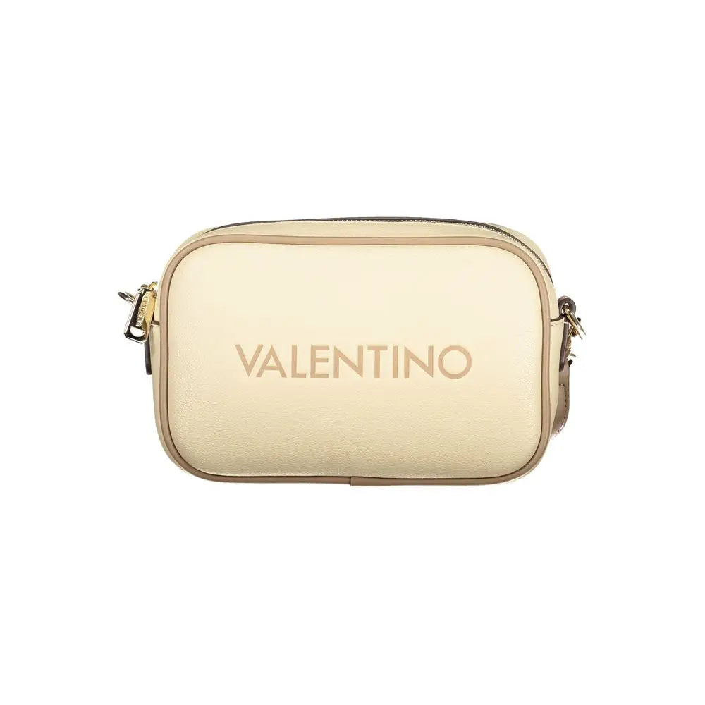 Mario Valentino beige polyurethane crossbody taske i cremfarvet