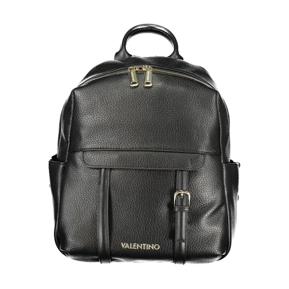Mario Valentino Black Polyurethane Women Backpack