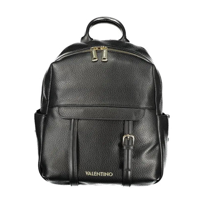 Mario Valentino Black Polyurethane Women Backpack