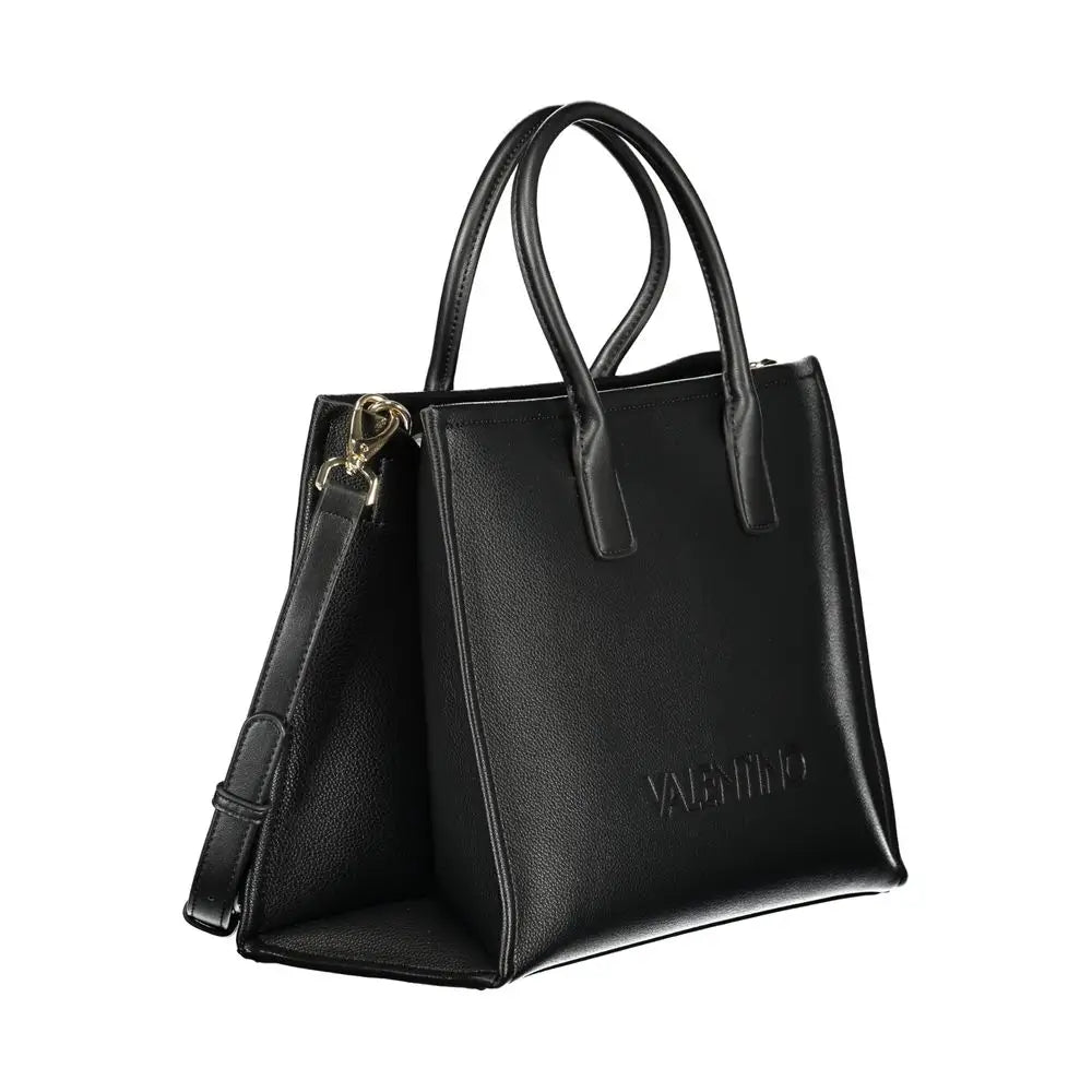 Mario Valentino Black Polyurethane Women Handbag - Håndtasker