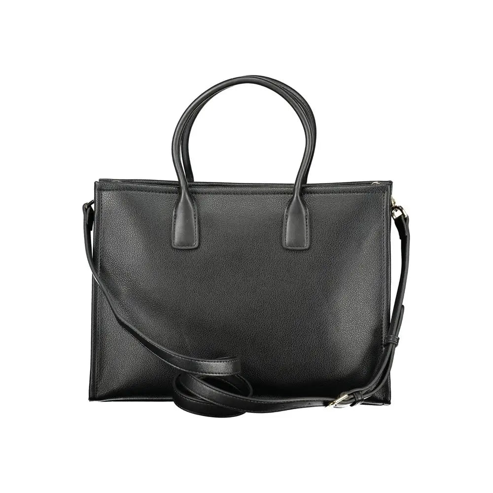 Mario Valentino Black Polyurethane Women Handbag - Håndtasker