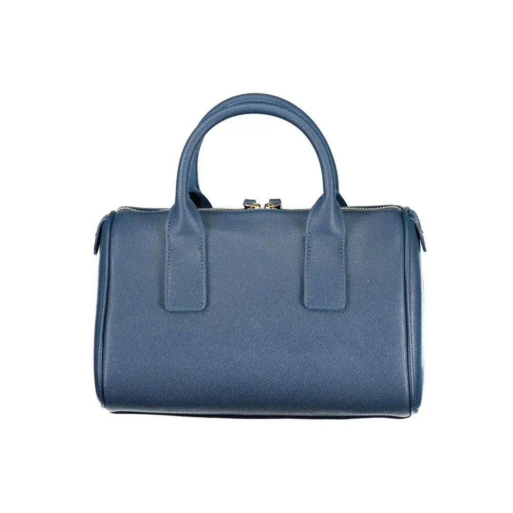 Mario Valentino Blu Polyurethane Woman Handbag - Håndtasker