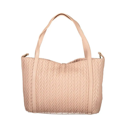 Beige vævet læder Mario Valentino Rosa Polyurethan kvinders skulder taske