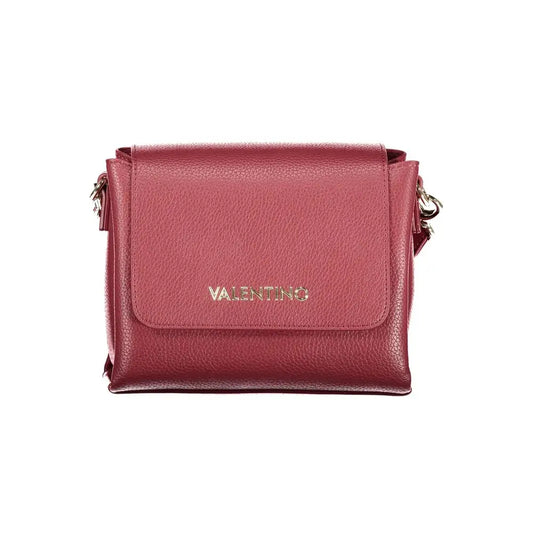 Mario Valentino Rosso polyurethane crossbody bag in red leather with gold hardware