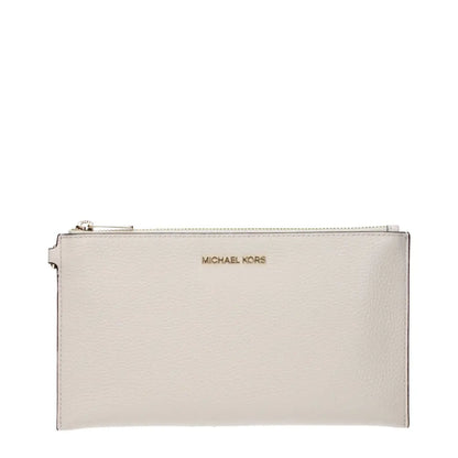 Michael Kors Beige Leather Clutch Bags